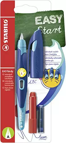 STABILO EASYbirdy Ergonomischer Schulfüller mit Anfänger-Feder in mitternachtsblau