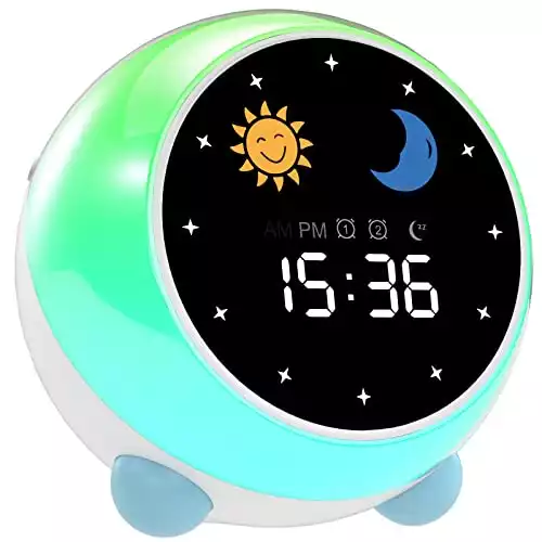 Kinderwecker mit Nachtlicht, Bluetooth-Lautsprecher & Lichtwecker