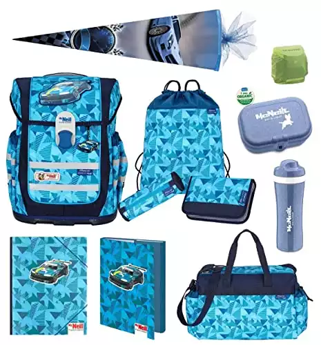 McNeill Schulranzen-Set 12-tlg. Ergo Complete, Race Auto