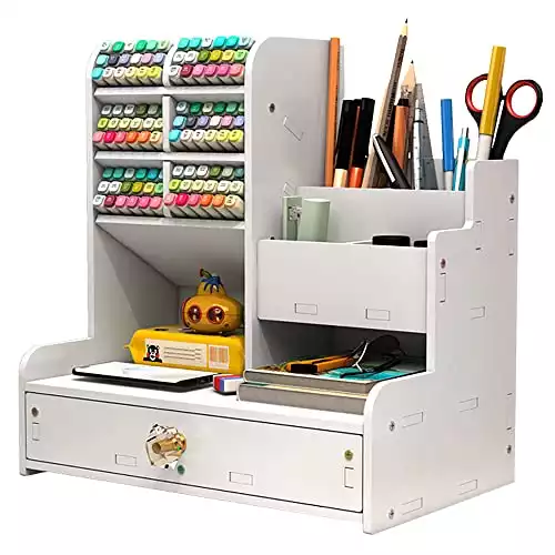PB17 Schreibtisch-Organizer mit Schublade